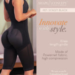 SHAPE CONCEPT 371 Fajas Colombianas Moldeadoras High Compression Full Body Shapewear with Bra Girdle for Women
