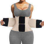 FeelinGirl Corset Perspiring Workout Waist Trainer Corset Trimmer Belt for Women Belly Band Body Shaper Skin M