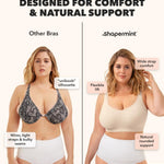 SHAPERMINT Bras for Women No Underwire - Seamless Bras for Women, Wireless Bra, Adjustable Plus Size Bra