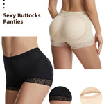 WEICHENS Womens Fake Buttock Briefs Butt Lifter Padded Control Panties Hip Enhancer Underwear Shapewear Boyshort Black