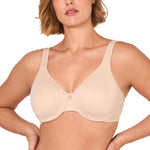 DELIMIRA Women's Minimizer Bra Plus Size Underwire Smooth Full Coverage Seamless Bras Beige 38DD