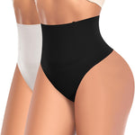 Werena Tummy Control Thong Shapewear for Women High Waist Shaping Underwear Seamless Thongs Panties