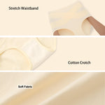 QUASTI Underwear 4 Pack Tummy Control High Waisted Ladies Panties Postpartum Compression Briefs Full Coverage（L）
