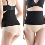 SUJAYU Abdominal Binder Post Surgery, Breathable Belly Band Postpartum Belly Wrap, C Section Belly Binder Abdominal Binder Hernia Belt for Women, Back Support Belt for Women (Black, Medium)