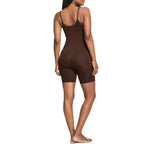 SPANX ASSETS Cami Mid-Thigh Bodysuit - Seamless Lightweight Sculpting - Women's Body Shaper for Tummy Control - Chestnut Brown - Medium
