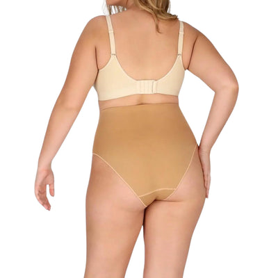 Underoutfit Everyday Soft Seamless Stretch Smoothing at Waist Briefs for Women Coffee