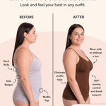 SHAPERMINT Womens Tops - Scoop Neck Cami Body Shaper for Women, Shapewear Tummy Control, Camisole Tank Tops for Women