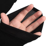 2 Pair Beauty Women Weight Loss Calories Slimming Arm Shaper Massager Lose Buster Wrap Belt Slimming Compression Arm Shaper Helps Tone Shape Upper Arms Sleeve, Black + Flesh Color