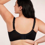 HSIA Minimizer Bras for Women Full Coverage, Unlined Lace Sexy Plus Size Underwire Bra for Large Breasts Black