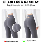 SheSsexy Seamless Underwear for Women High Waisted No Show Panties Sexy Cheeky Bikini Scalloped Edge Invisibles Breathable Briefs 7 Pack L