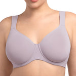 HSIA Bras for Women Minimizer Full Coverage, Plus Size T Shirt Unlined Underwire Smooth Bra, Seamless Cups Joan Ultimate Soft
