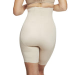 Naomi & Nicole Women's Back Magic Firm Control High-Waist Thigh Slimmer Shapewear, 7089-Beige-L