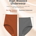 Kalapa Seamless Womens Underwear High Waisted No Show Briefs Silky Stretch Breathable Full Coverage Ladies Panties Multi Pack (US, Alpha, Small, Regular, Regular, Multi-1(6Pack))