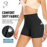 Werena Seamless Shaping Boyshorts Panties for Women Slip Shorts Under Dress Shapewear Shorts Tummy Control Underwear(A1# Black (no Shaping), XX-Large)
