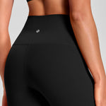 HeyNuts Workout Pro 7/8 Leggings for Women, High Waisted Compression Workout Leggings Athletic Tummy Control Buttery Soft Yoga Pants 25'' Black S(4/6)