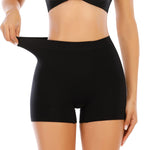 Womens Seamless Shaping Boyshorts Panties Tummy Control Underwear Slimming Shapewear Slip Shorts(#A2 Black(basic),X-Large)