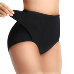 Shymay Postpartum Compression Underwear Tummy Control Panties with Adjustable Belly Wrap C Section Shapewear Girdle for Women (Black, Medium)