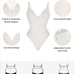 Popilush Shapewear Bodysuit for Women Deep V Neck Sleeveless Lace Corset Bodysuits Tummy Control Tank Tops