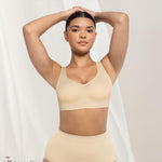 Wireless Push Up Bra for Women No Underwire Comfort Soft Daliy Bras, Wirefree Bralette Full Coverage Support Bras with Straps