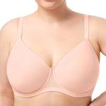 HSIA Minimizer Bra for Women - Air Mesh T-Shirt Full Coverage Seamless Bra Plus Size Underwire Padded Bra for Large Bust