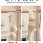 Upushall Strapless Push Up Bras for Women Padded Deep Plunge U Shape Halter Non Slip Seamless Bra 34B,Nude