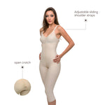 Isavela Womens 2nd Stage Body Suit With Bra Below Knee Length With NO Zipper (BB06) (MD, Beige)