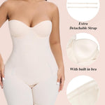 Slimers Strapless Shapewear Tummy Control: Strapless Body Shaper For Women With Built In Bra - Shapewear Bodysuit for Dress