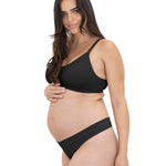 Kindred Bravely Maternity Thong Panties | Under the Bump Maternity Thong 2-Pack (Neutrals, Large/X-Large)