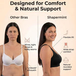 SHAPERMINT Wireless Bras for Women No Underwire – Small to Plus Size Bralettes with Support and Natural Lift