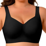 Wireless Minimizer Jelly Bras for Women No Underwire Plus Size Bra with Support Lift Full Coverage Comfortable Seamless Bra