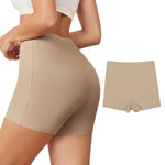 Banamic Womens Boy Shorts Seamless Underwear Anti Chafing Soft Biker Short Boxers Beige