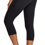 IUGA Capri Leggings for Women with Pockets High Waisted Tummy Control Compression Yoga Pants Workout Gym Capris
