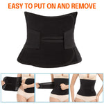 Trendyline Postpartum Belly Band,C Section Belly Binder,Abdominal Binder Post Surgery Girdle,Tummy Tuck Compression Wrap Waist Trainer (Black, Medium)