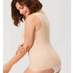 DELIMIRA Women's Shapewear Tummy Control Tank Tops Plus Size Seamless Camisole Beige X-Large
