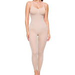 BRABIC Tummy Control Shapewear Leggings for Women Full Body Shapewear Bodysuit Compression Seamless Faja Body Shaper(Beige, Small)