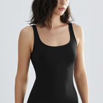 EUYZOU Womens Tummy Control Shapewear Tank Tops Scoop Neck Seamless Compression Tops Body Shaper Camisole, Black XXL