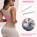 SHAPSHE Waist Trainer for Women, Tummy Control Sports Girdle, Workout Body Shaper with Adjustable Shoulder Strap Tan M