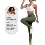 LZYVOO Leggings with Pockets for Women, 6 Packs Soft High Waisted Tummy Control Workout Yoga Pants(BlackGrayNavyWineGreenBrown-XL)