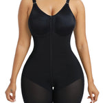 YIANNA Fajas Colombianas Moldeadoras Postpartum Shapewear Tummy Control for Women Full Body Shaper Butt Lifter Compression Garment with Zipper Crotch, YA7283-Black-2XL