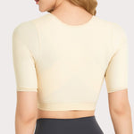 Plus Size Upper Arm Shaper Compression Sleeves for Women - Post-Surgery Slimmer & Corrector Shapewear Tops (01 Beige 4XLarge