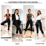 High Waisted Capri Leggings for Women,Tummy Control Yoga Capri Leggings,Workout Compression Capri Leggings,High Waisted Capris for Women,Capri Yoga Pants,Squat Proof Non See-Through(X-Large,Black)