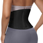 SHAPSHE Back Support Belt Waist Trainer for Women Lower Back Pain Postpartum Recovery Workout Body Shaper Black M