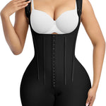 SHAPERX Women's Fajas Colombianas Tummy Control Shapewear Postpartum Butt Lifting Body Shaper with Boned Support