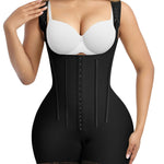 SHAPERX Women's Fajas Colombianas Tummy Control Shapewear Postpartum Butt Lifting Body Shaper with Boned Support, SZ7306-Black-S