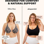 SHAPERMINT Bras for Women No Underwire - Seamless Bras for Women, Wireless Bra, Adjustable Plus Size Bra
