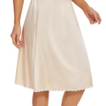 MANCYFIT Women's Half Slips for Under Dresses Slip Skirt Extender Satin Underskirt Nude 3X-Large