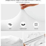 LODAY Compression Tank Tops for Women Shapewear Tummy Control Body Shaper Square Neck Camisole Tops(White,Small)