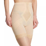 6209 High Waist Thigh Shaper | Size Sm - 15X | Made in USA | Flex Fit | No Top Roll | Firm - Extra Firm Tummy-Thigh Control Beige