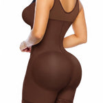 YIANNA V-Shaped Postpartum Fajas Colombianas Moldeadoras Enhanced Tummy Control Shapewear for Women Butt Lifter Faja Body Shaper,YA7567-Brown-L