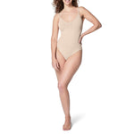 SPANX SPANXsculpt Power Series Thong Bodysuit - Soft, Seamless Shapewear for Women - Adjustable Straps - With Snap Closure - Soft Nude - 3X